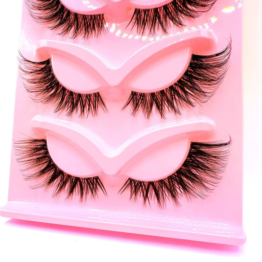 5 Paar falsche Wimpern, Black, Unisex - Bild 4