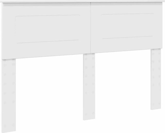 vidaXL Kopfteil für das Bett in modernem Design aus Holzwerkstoff, Hochglanz Weiß, Breite: 140 cm - Bild 1