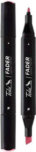 Toki Marker Fader Permanentmarker mit Keilspitze in 66 Farben Rose Buvard - Bild 1
