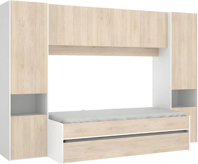 Vente-unique Bettrahmen Selena für Kinder in Weiß, B/T/H: 303 x 90 x 97 cm - Bild 1
