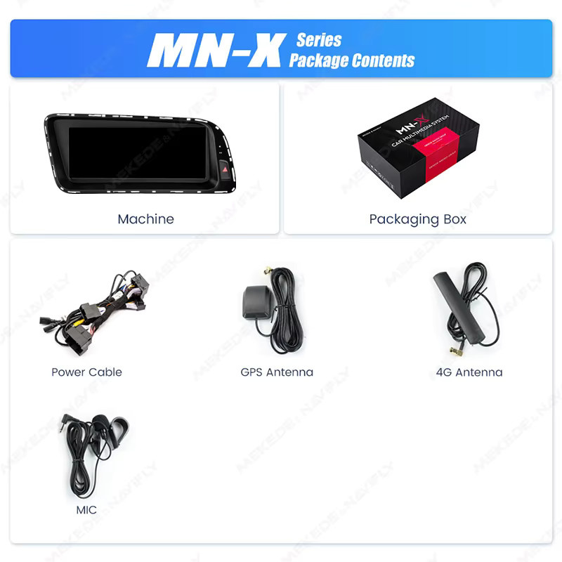 Navifly Autoradio mit Navigationssystem für Audi Q5 8R 2009-2017, 8,8 Zoll Mediaplayer in Schwarz mit CarPlay, Android Auto, Bluetooth und Wi-Fi - Bild 6