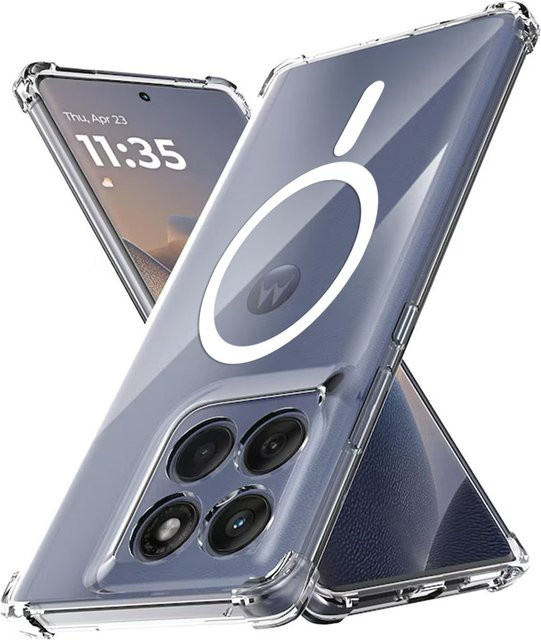 Techsuit MagSafe-Hülle für Motorola Edge 60 Fusion und Motorola Edge 60, stoßfest, transparent - Bild 1