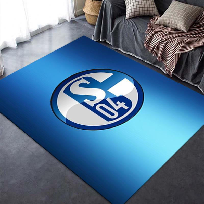 On My Love Home FC Schalke 04 Teppich, rutschfest und waschbar, Blau/Weiß, B: 120 cm, T: 160 cm - Bild 4