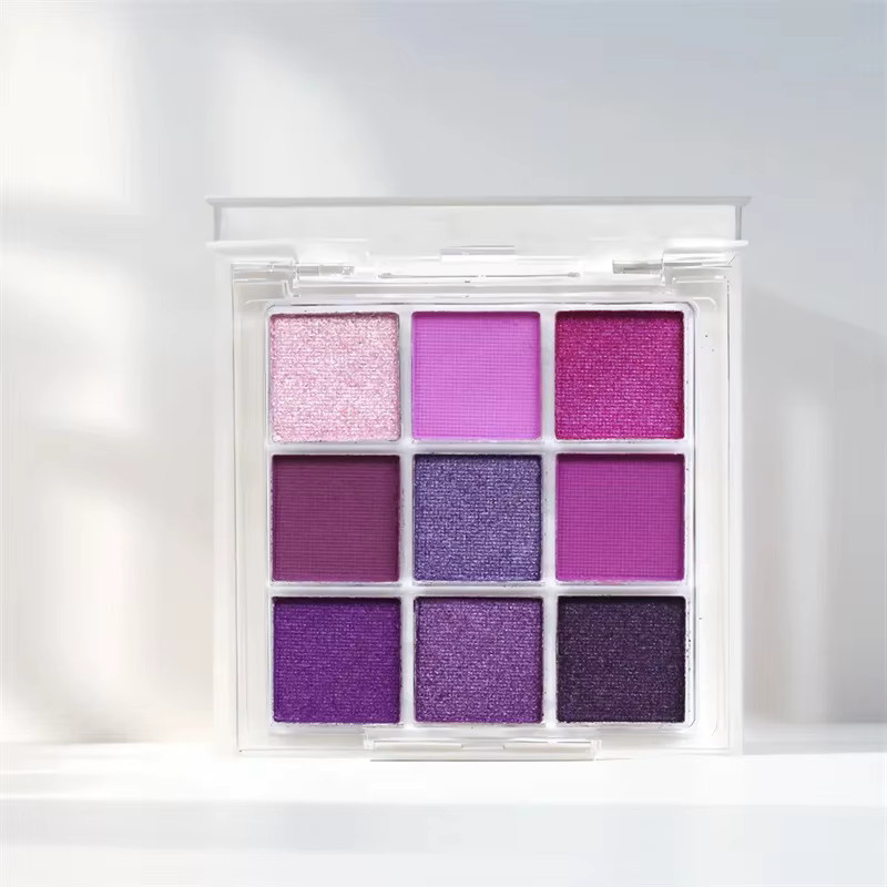 Lidschatten-Palette 9 Farben, lila, matt, glitzernd, Damen - Bild 2