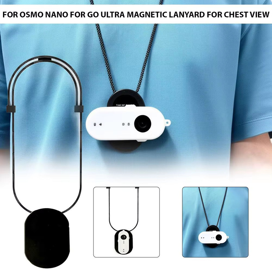 DJI Osmo Nano Magnetische Brusthalterung mit einstellbarem Halsband-Halterung Strap Zubehör - Bild 2