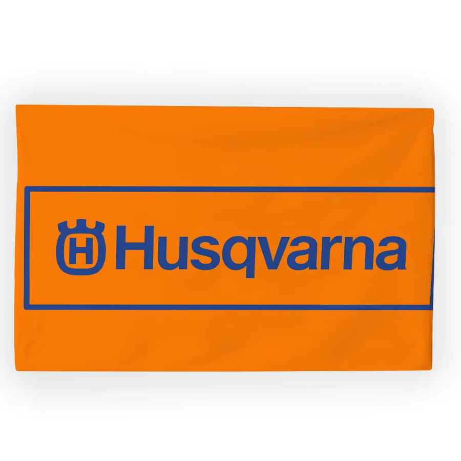 Husqvarna Flagge Orange Wanddekoration Banner B: 60 cm, H: 40 cm - Bild 4