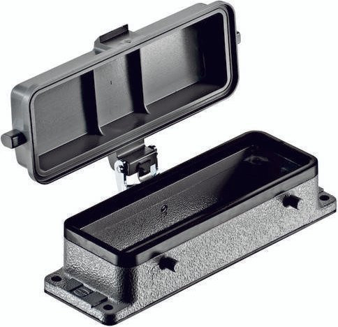 HARTING Anbaugehäuse 09 30 724 0302 in Schwarz aus Aluminium - Bild 1