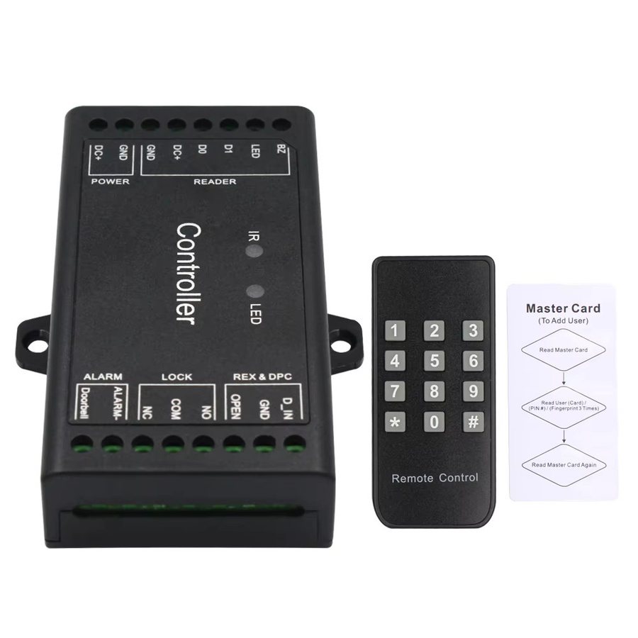 Sboard Mini Einzeltür Zugangskontrollpanel mit 5G WLAN, Tuya App Fernbedienung, 12V, Wiegand 26-44 Bit, 1000 Benutzer, Schwarz - Bild 6