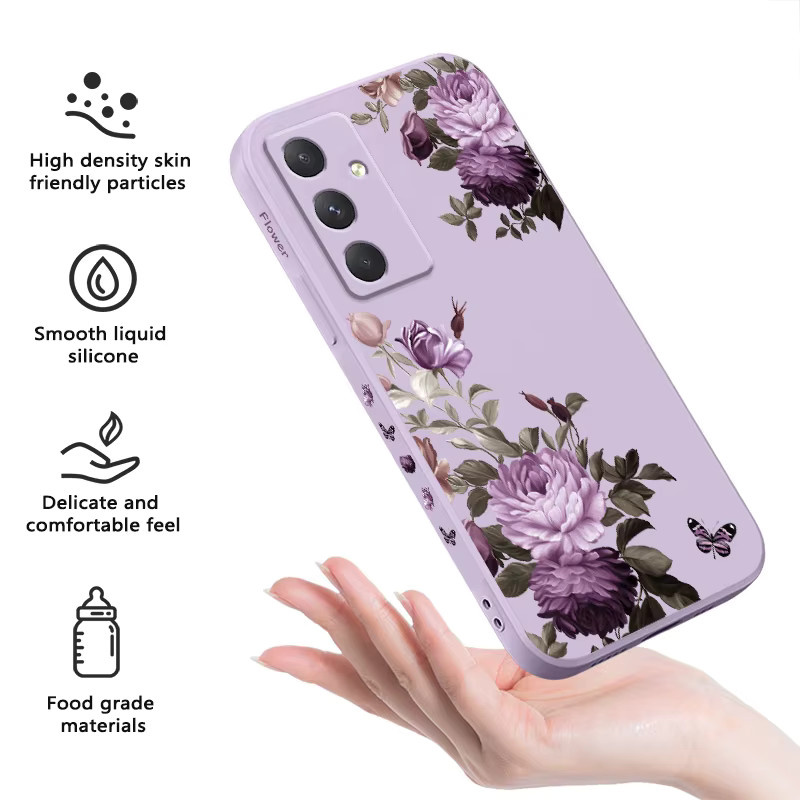 Handyhülle mit Pfingstrose Blüten für Samsung Galaxy A-Serie (A17 A56 A55 A35 A25 A15 A16 A06 A05 A05S A54 A34 A24 A14 A04 A04S A04E) 4G 5G in Grün - Bild 5
