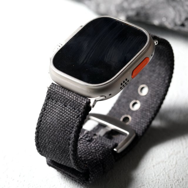 Raystray Uhrenarmband Canvas, Schwarz, Herren - Bild 1