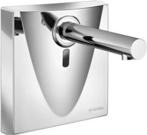 Schell Wand-Waschtisch-Armatur WALIS E A 130mm mit Sensor, Chrom, Wandmontage - Bild 1