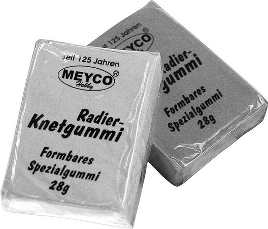 Meyco Radier-Knetgummi für Professionals, 2er-Set, Grau