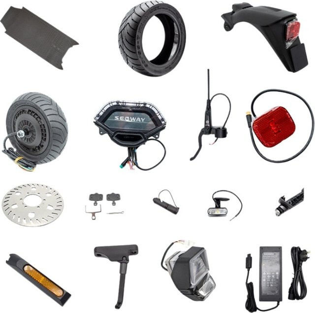 E-Scooter Ersatzteil-Set für GT2/GT1 Elektroroller von awsurge mit Ladegerät, Kotflügeln, Scheinwerfer, Bremshebel und Rücklicht - Bild 1
