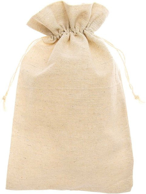 Rico Design Adventskalender Beutel in Juteoptik beige B: 19 cm, H: 29 cm - Bild 1
