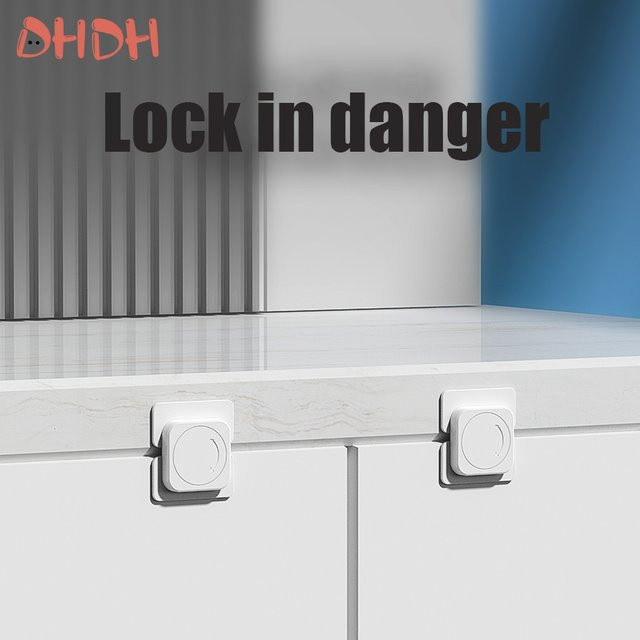 DHDH Kindersicherung Multipack für Ofen, Mikrowelle, Schrank und Kühlschrank, Farbe: Weiß - Bild 1
