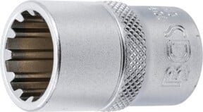 BGS Steckschlüssel-Einsatz Gear Lock 10216, Antrieb 1/2 Zoll, SW 16 mm, Silber - Bild 1