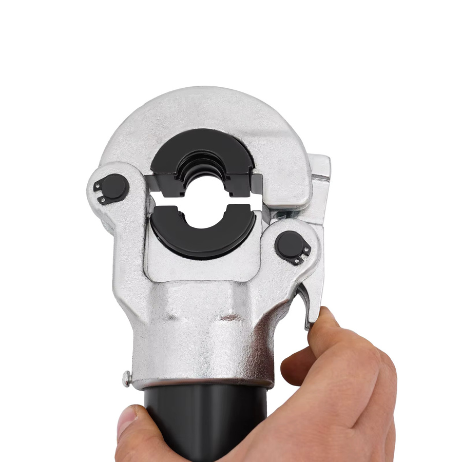 Hydraulische Crimpzange in Blau: Manuelles Crimpwerkzeug-Set für Rohre von 12-28mm zur Anwendung in der Elektro- und Kommunikationsindustrie - Bild 5