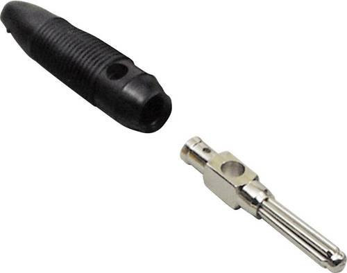 TRU Components Büschelstecker gerade mit 4mm Stift-Durchmesser in Schwarz - Bild 1