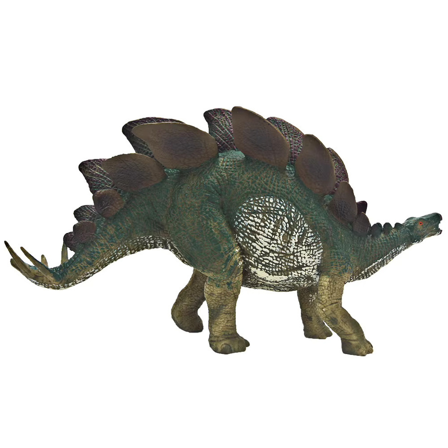 XIALIBAOMOWAN Jurassic Stegosaurus Dinosaurier-Modell-Actionfigur, Grün, Kunststoff - Bild 4