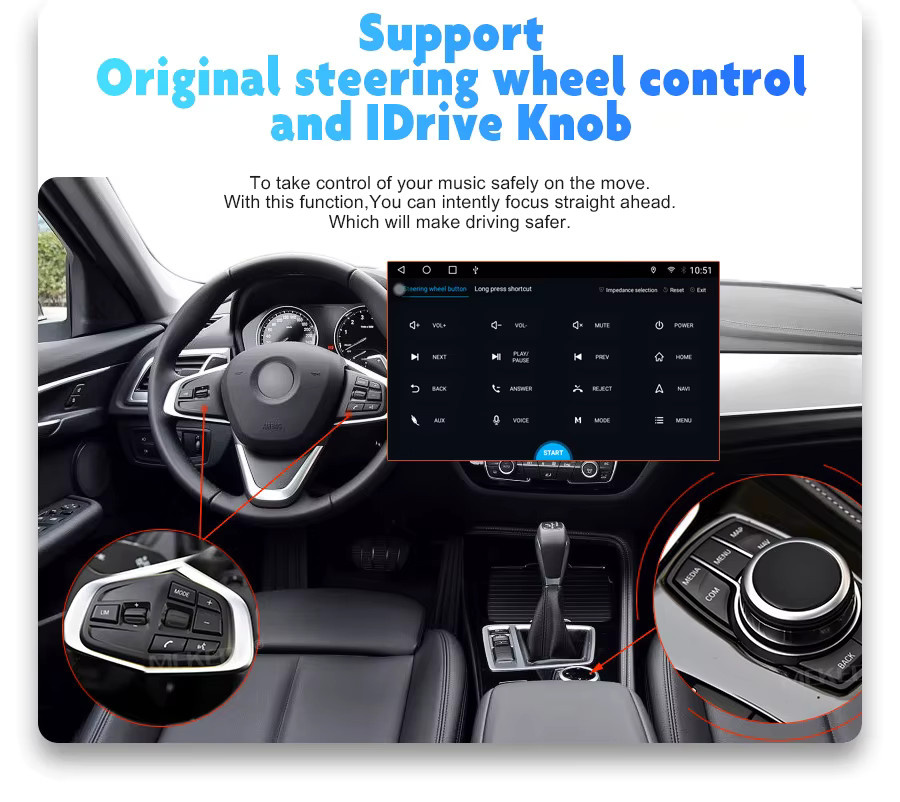 WITSON Android 14 Autoradio für Kia Ceed 2 JD 2012–2018 mit Carplay, Wifi und GPS in Schwarz - Bild 3