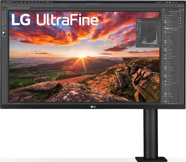 LG UltraFine Ergo 32UN880K-B LED-Monitor, 31,5 Zoll UHD 4K, IPS-Panel, Schwarz, HDMI, DisplayPort, USB-C - Bild 2