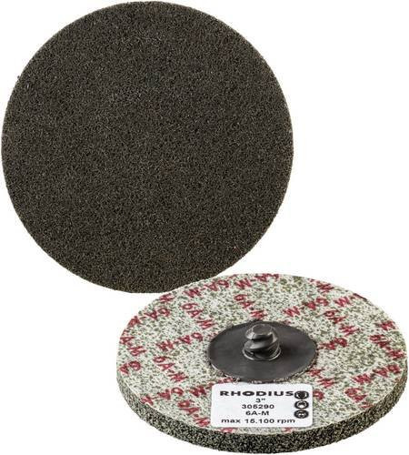 Rhodius VKS QUICK Schleifvlies TOPline, 10 Stück, Durchmesser: 76 mm, Körnung: 6A-medium, für Edelstahl, Stahl und NE-Metalle - Bild 1