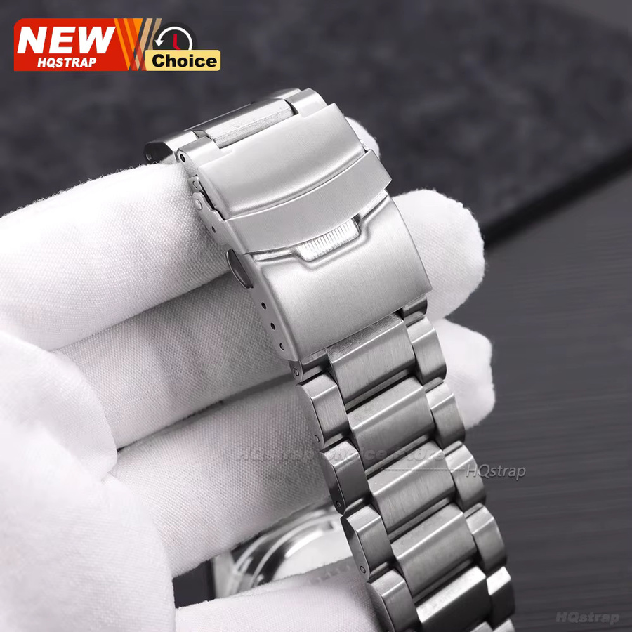 HQstrap Uhrenarmband Edelstahl, Silber, Herren - Bild 2