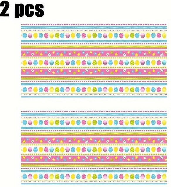 2er-Set Einweg-Plastiktischdecken von SZ-Damai in Pink für Ostern und Partys - Bild 1
