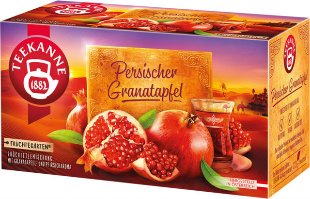 Teekanne Früchtetee Persischer Granatapfel, Teebeutel, 20 Stück - Bild 1