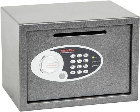 Phoenix SS0802ED VELA DEPOSIT HOME & OFFICE Tresor mit Banknoteneinwurf und Zahlenschloss in Grau - Bild 1