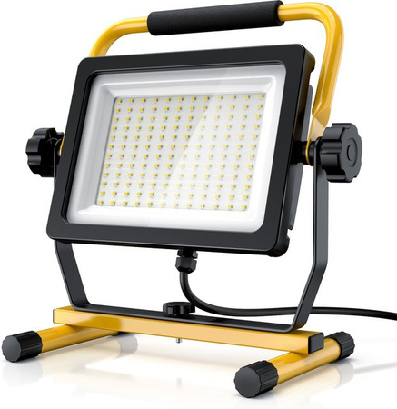 Brandson 100W LED Baustrahler mit 144 SMD LEDs als Arbeitsleuchte und Bauscheinwerfer