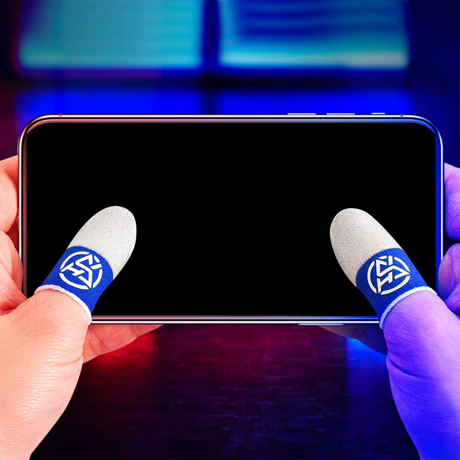APWIKOGER Fingerlinge für Gaming in Rot, atmungsaktive Daumenhandschuhe für Mobile Shooter und Controller, schweißfest und rutschfest - Bild 2