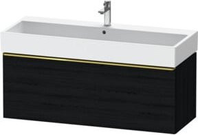 Duravit Waschtischunterschrank D-Neo, wandhängend, Weiß Hochglanz, 1 Auszug, B: 118,4 cm, T: 44,2 cm, H: 44,0 cm - Bild 1