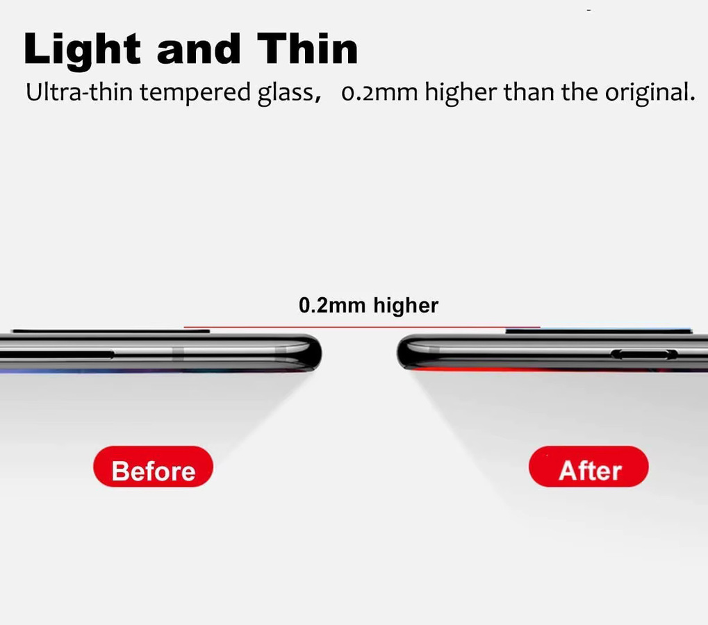 Set aus 4 Schutzfolien aus gehärtetem Glas für Apple iPhone 12 Mini, Rückseite und Display, transparent - Bild 3