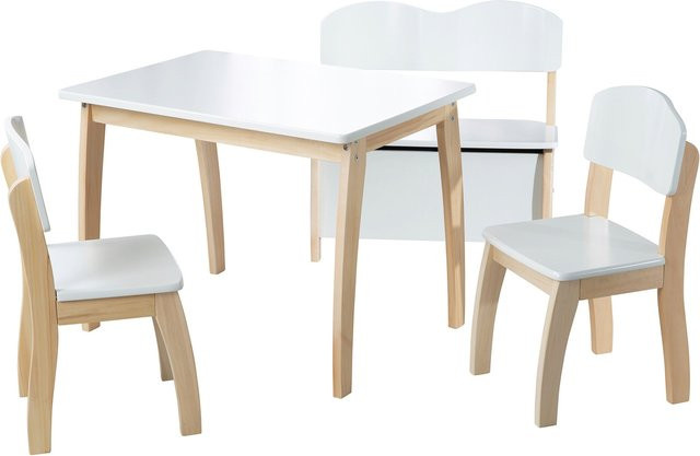 Roba Kindertisch in Weiß aus Massivholz und MDF mit abgerundeten Ecken - Bild 1