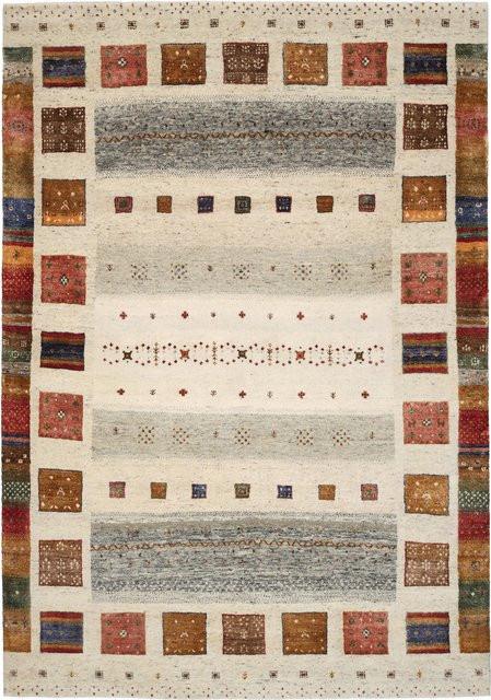 Teppich COLOR NOMAD Multicolor aus Schurwolle und Viskose, Rechteckig - Bild 1