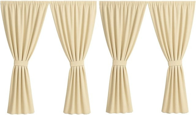 Setgarden Curtain Garden Outdoor Vorhang Beige, 4 Stück, B: 155 cm, H: 240 cm - Bild 1