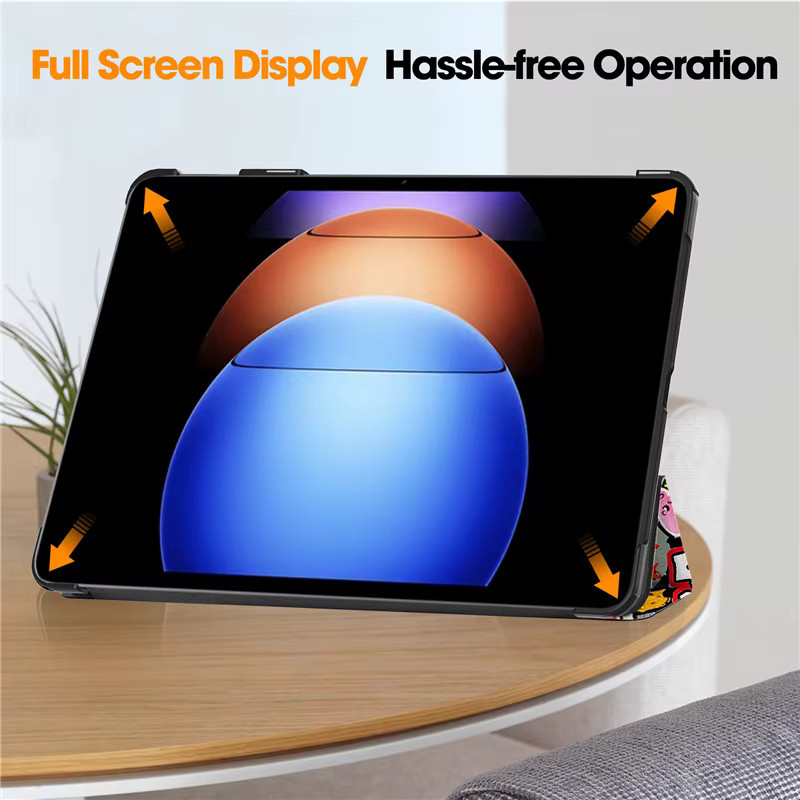 Magnetische Smart Cover Schutzhülle für Xiaomi Mi Pad 6s Pro 12,4 Zoll mit Klappfunktion und Ständer aus hartem PC in Grün - Bild 4