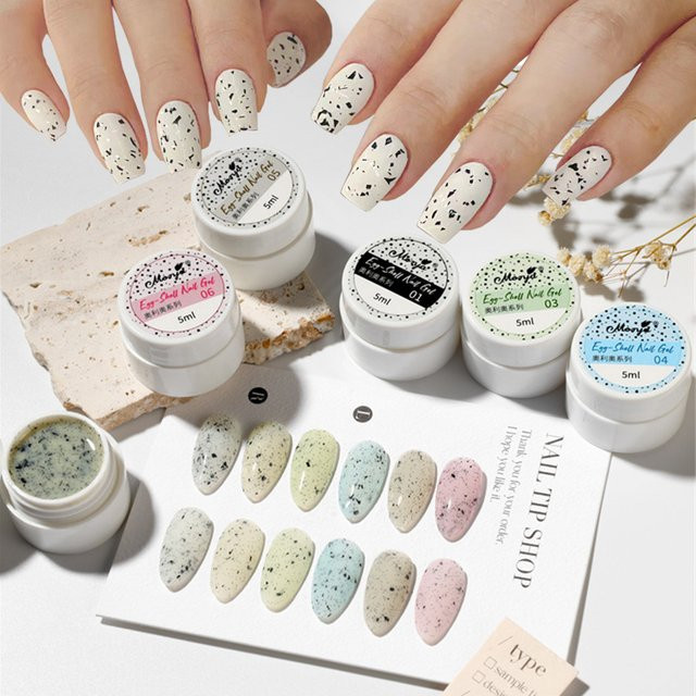 Nagellack mit Wachteleierschalen-Effekt, Nagelgel, Matt, 06 - Bild 1