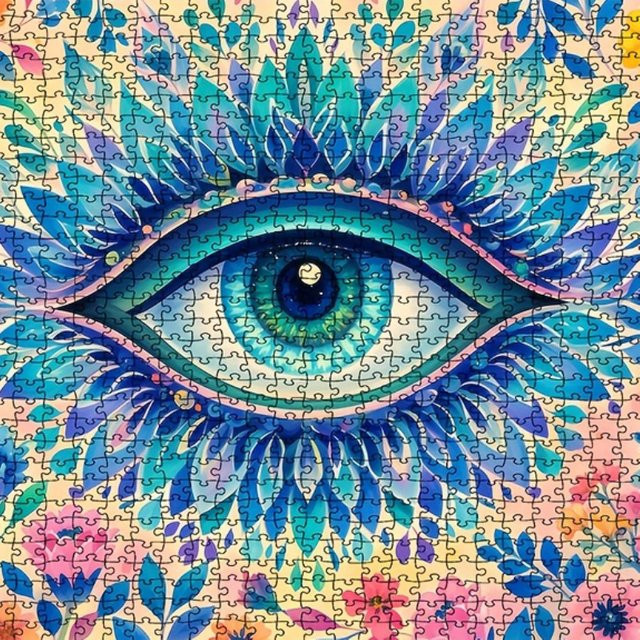 MaxRenard Melancholische Augen Design, Puzzle, 1.000 Teile - Bild 1