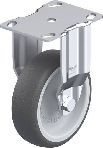 Blickle Bockrolle BKPA-PATH 101G in Silber/Grau mit Schraubbefestigung und 100mm Rad-Durchmesser, Tragfähigkeit max. 120kg - Bild 1