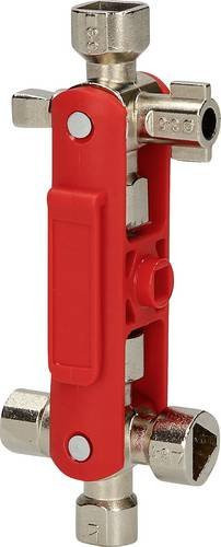 KS Tools Universal-Schaltschrankschlüssel magnetisch aus Zinkdruckguss in Rot - Bild 1