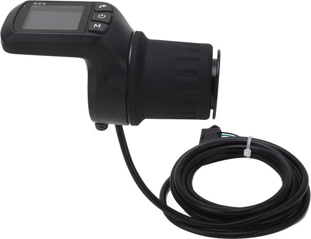 Shoemst Elektrofahrrad Meter Kit mit ABS LCD Display Panel, halbem Lenkergriff und 5-Pin-Gemeinsamem Kabel, Farbe: Schwarz - Bild 1