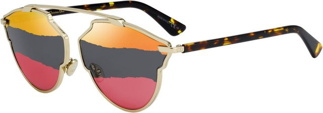 Dior DIORSOREALA-J5G5A Sonnenbrille, hexagonal, Vollrand, Multicolor, Damen, Metall - Bild 1