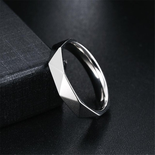 SCIONE Ring, Edelstahl, Silber, Unisex - Bild 1