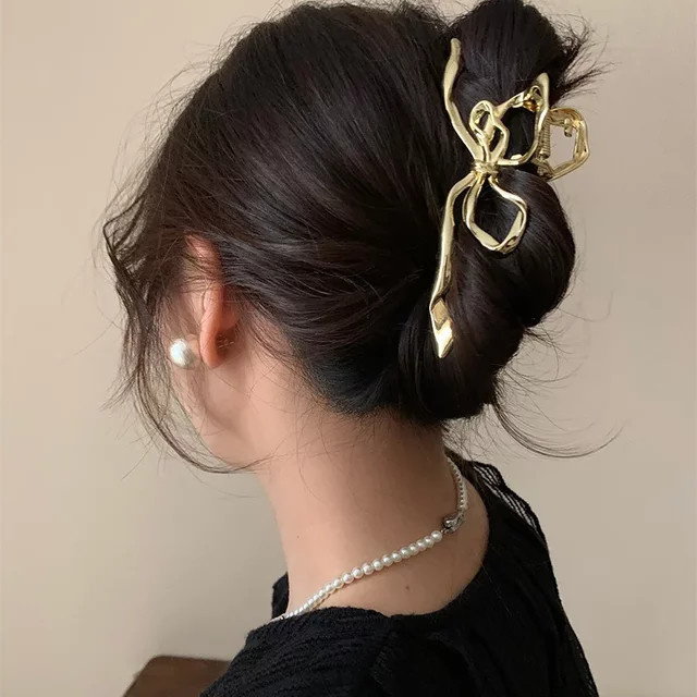 RaviMour Haarnadel, Bowknote, Gold Silber Schwarz, Damen - Bild 1