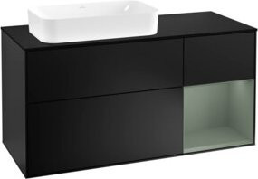 V&B Waschtischunterschrank Finion in Blau lackiert, Breite: 120 cm, Tiefe: 50,1 cm, Höhe: 50,1 cm - Bild 1