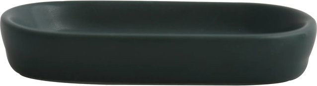 MSV Seifenschale Maonie aus Keramik in Dunkelgrün, B/T/H: 13,9 x 9 x 2,4 cm - Bild 1