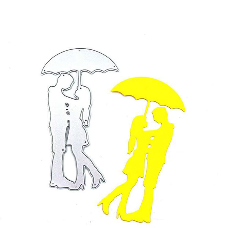 Metall-Schablonenform Paar-Liebhaber für Scrapbook, Album und Papierhandwerk zur Dekoration und zum Kartenbasteln - Bild 3