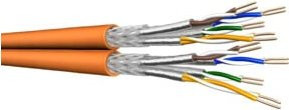 Draka Comteq Cat.7 Ethernet LAN Kabel S/FTP AWG23 in Orange - Bild 1